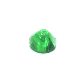 10MM Emerald Green Faceted Pyramid Bead (72 pieces)