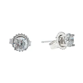 14K Gold Diamond Stud Earrings 1.00 Carats