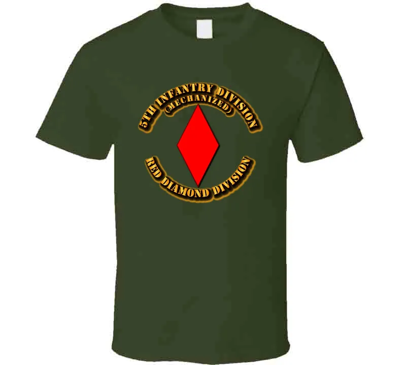 5th Infantry Division - Red Diamond Division T Shirt