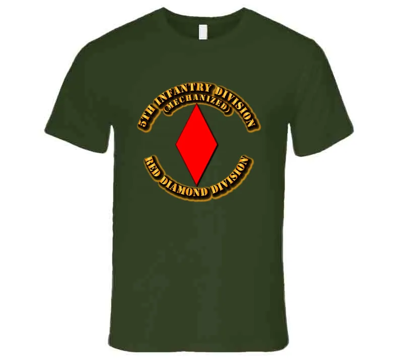 5th Infantry Division - Red Diamond Division T Shirt