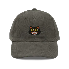 Black Cat Corduroy Hat