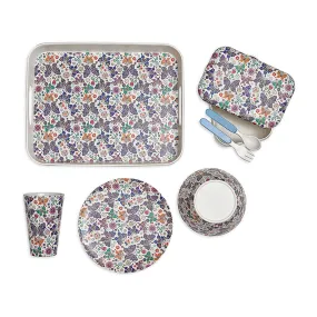 Butterfly Theme 7 pcs Eco friendly Bamboo Fibre Meal set