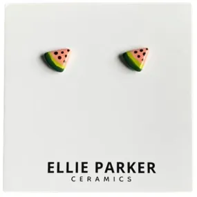 Ceramic Stud Earrings - Watermelons