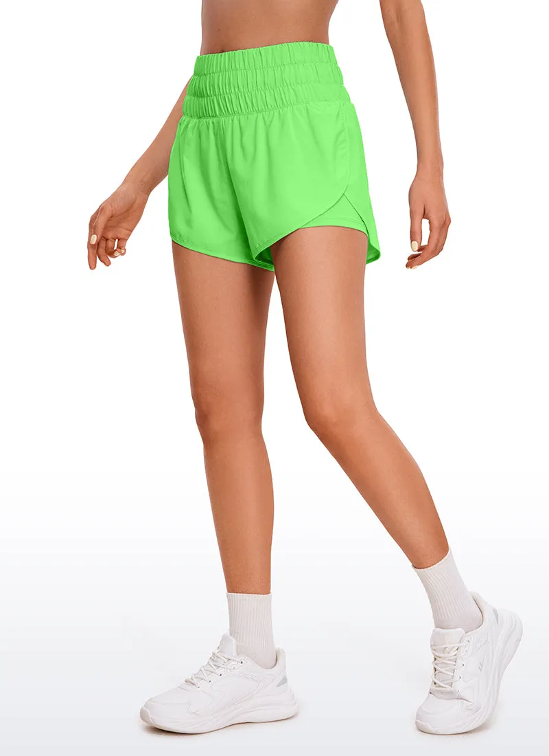 Feathery-Fit Soft High-Rise 2 in 1 Shorts 3''