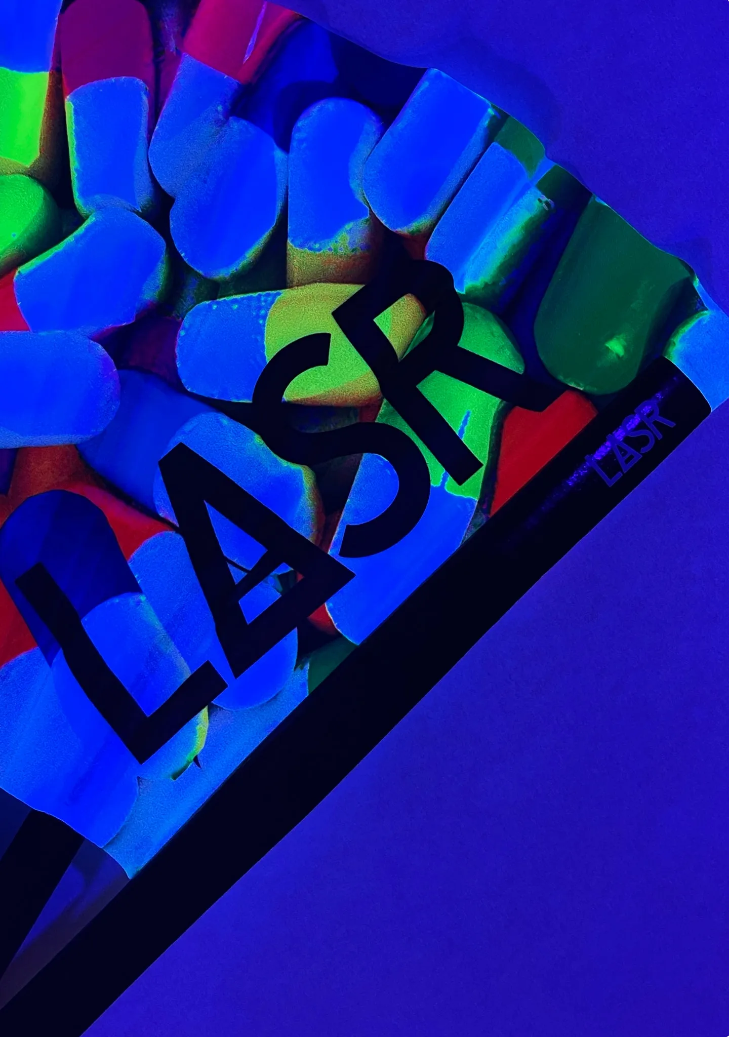 Happy Pills UV Reactive Rave Fan