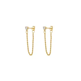 Lucinda Chain Drop Studs