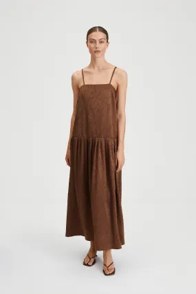 MILENA DRESS - BROWN