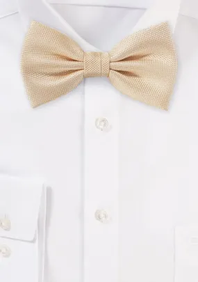 Peach Apricot MicroTexture Bowtie