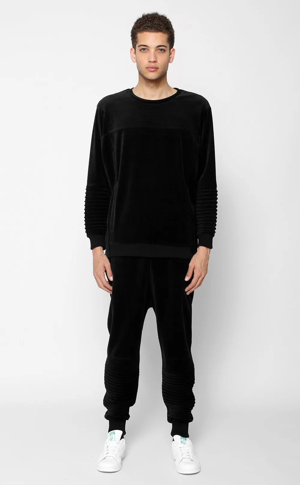 Unknown Harbinger Black Velour Designer Jogger