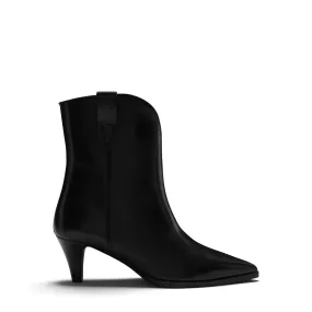 Vendôme Louane black calfskin leather boots