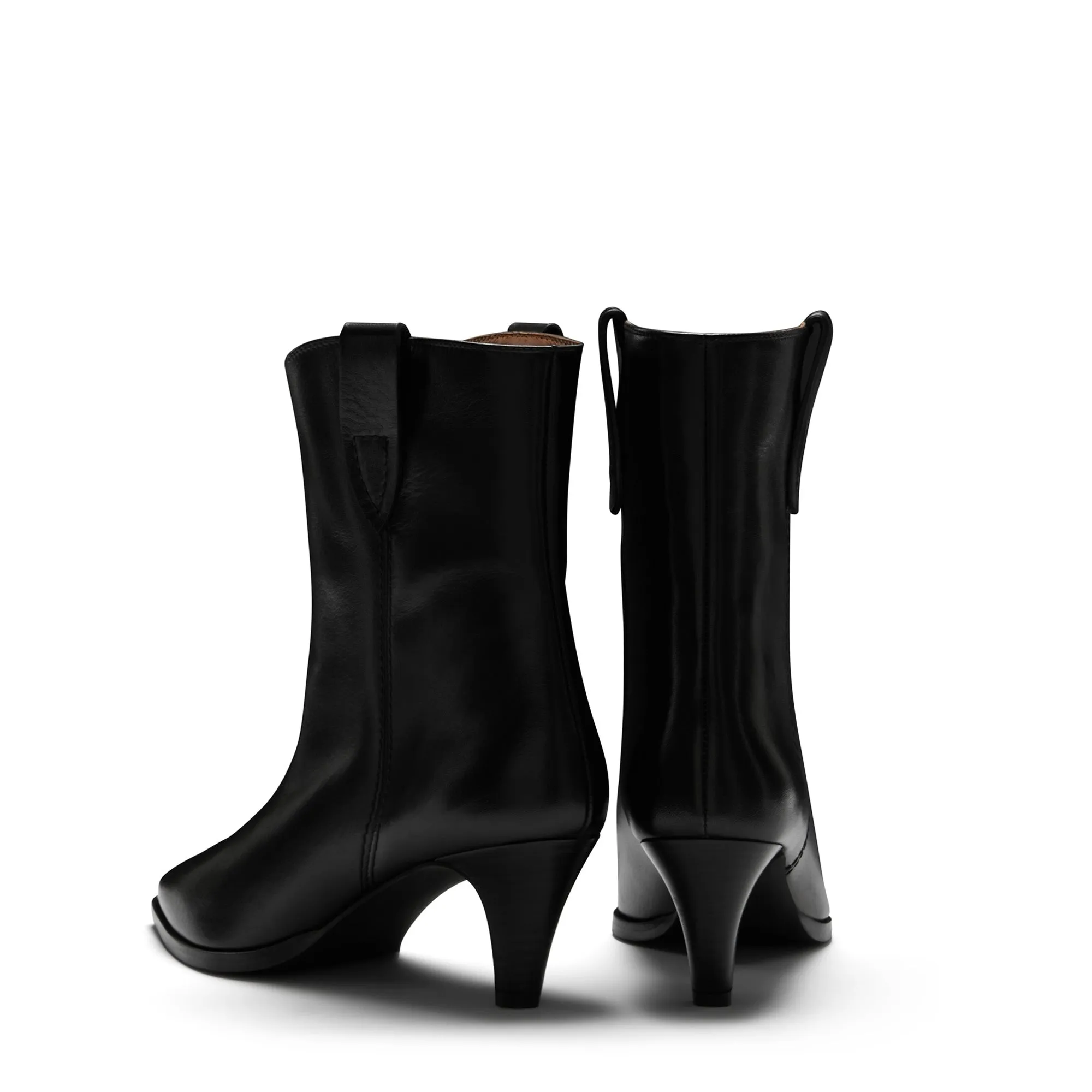 Vendôme Louane black calfskin leather boots