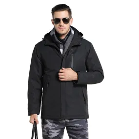 Waterproof Men 3 Areas Heated Jacket